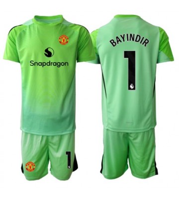 Manchester United Altay Bayindir #1 Målmand Replika Babytøj Tredje sæt Børn 2025-26 Kortærmet (+ Korte bukser)